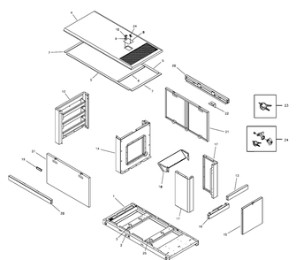 Enclosure Group Diagram and Parts List for 076000NG  Briggs and Stratton Generator